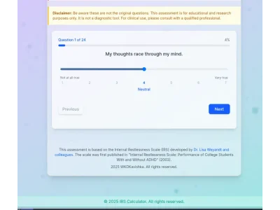 ADHD Self-Assessment Tool - 2