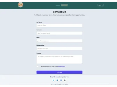 My old Portfolio Template - 1